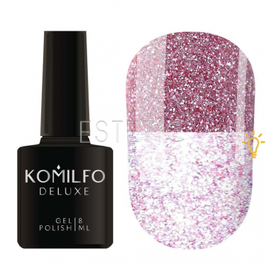 Komilfo Гель-лак Luminous Collection L012 (рожевий, світловідбиваючий), 8 мл
