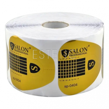 Salon Professional SP-0404 - Формы для наращивания ногтей (золотые, квадрат), 10 шт