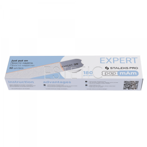 STALEKS PRO Expert DFCE-22-180w - Сменные файлы белые papmAm для пилки прямой, 180грит, 50шт