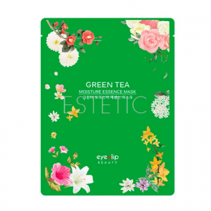 Eyenlip Beauty Green Tea Moisture Essence Mask - Тканевая маска для лица с экстрактом зелёного чая, 25 мл