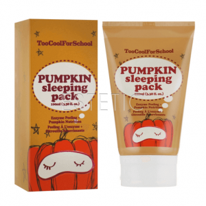 Too Cool For School Pumpkin Sleeping Pack - Маска ночная для лица с экстрактом тыквы, 100 мл
