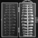 Фото 1 - Типсы-формы гелевые миндаль полуматовые прозрачные, 240 шт
