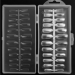 Фото 1 - Типсы-формы гелевые овал полуматовые прозрачные, 240 шт