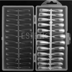 Тіпси-форми гелеві балерина напівматові прозорі, 240 шт