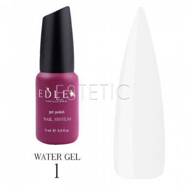 Edlen Professional Water Gel №01 - Рідкий моделюючий гель №01 (прозорий), 9 мл