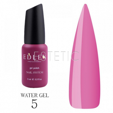 Edlen Professional Water Gel №05 - Рідкий моделюючий гель №05 (рожева півонія), 9 мл