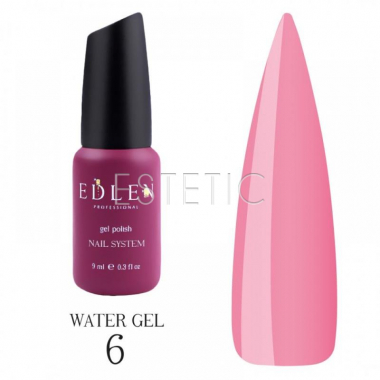 Edlen Professional Water Gel №06 - Моделирующий жидкий гель №06 (розовый персик), 9 мл
