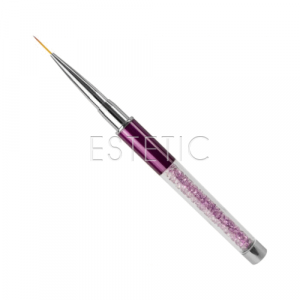 mART Liner - Кисть с камнями фиолетовая, без колпачка, 10мм