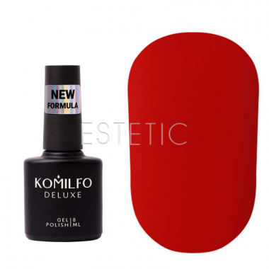 Komilfo Matte Top Coat No Wipe NEW FORMULA - матовый закрепитель для гель-лака БЕЗ липкого слоя (новая формула), 8 мл
