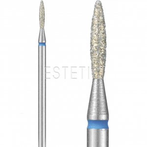 Фреза Пламя закругленное (тупое) 1,8 мм алмазная GOLD синяя 243X.524.018Q GLprof 