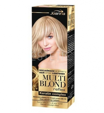 Joanna Multi Blond Reflex - Спрей для осветления волос с кератиновым комплексом, 150 мл