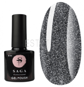 SAGA Professional Fiery Gel №13 - Гель-лак світловідбиваючий №13 (темно-сірий), 8 мл