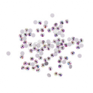 Komilfo Стрази копія Сваровскі, Crystal AB, розмір 8 (100 штук в упаковці)