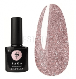SAGA Professional Fiery Gel №05 - Гель-лак світловідбиваючий №05 (рожевий шампань), 8 мл