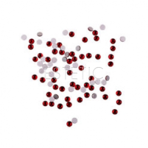 Komilfo Стрази копія Сваровскі, Dk.siam, розмір 3 (100 штук в упаковці)