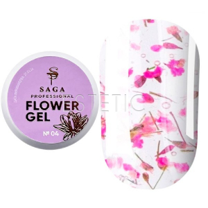 Гель із сухоцвітами SAGA Professional Flower Gel №04, 5 мл