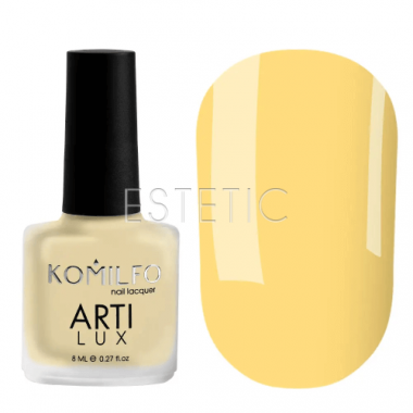 KOMILFO ArtiLux №034 - Лак для нігтів (жовтий, емаль) , 8мл