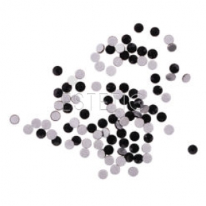 Komilfo Стрази копія Сваровські Jet Black, розмір 4 (100 штук в упаковці)