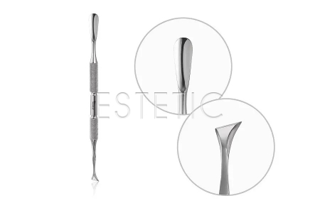 Raiz WORK PW-2 form 2 Лопатка манікюрна (закруглений пушер+відігнута лопать)