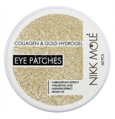 Золотые патчи NIKK MOLE Collagen & Gold Hydrogel Eye Patches, 60 шт