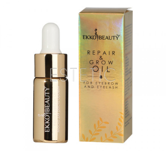 Масло NIKK MOLE EkkoBeauty Repair&Brow Oil для роста бровей и ресниц с усьмой, 10 мл