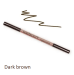 Фото 1 - Карандаш для бровей NIKK MOLE EkkoBeauty Eyebrow Pencil восковой со щеточкой (Dark brown)