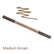Карандаш для бровей NIKK MOLE EkkoBeauty Eyebrow Pencil восковой со щеточкой (Medium brown)