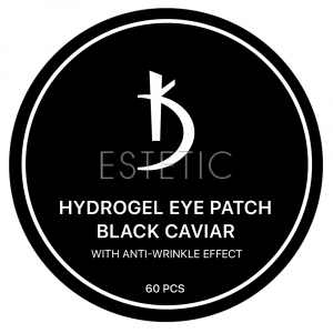 KODI Индивидуальные гелевые патчи под глаза Black caviar, 30 пар, банка