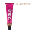 Фарба для брів ZOLA Eyebrow Tint з колагеном 01 Light Brown (світло-коричневий), 15 мл
