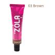 Фарба для брів ZOLA Eyebrow Tint з колагеном 03 Brown (коричневий), 15 мл