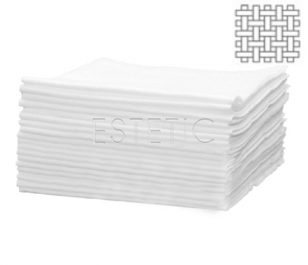 Clean Comfort Салфетки из спанлейса  30*50 см (белые, сетка) нарезные, 100шт/уп