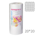 Фото 1 - Clean Comfort Серветки зі спанлейсу 20*20 см (білі, сітка), 100шт/рулон