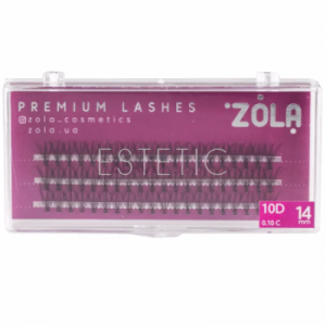 ZOLA Ресницы-пучки 10D, 14 мм