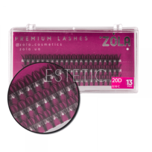 ZOLA Ресницы-пучки 20D, 13 мм
