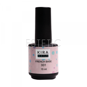 Kira Nails French Base 001 - Нежно-розовая френч-база 001, 15 мл