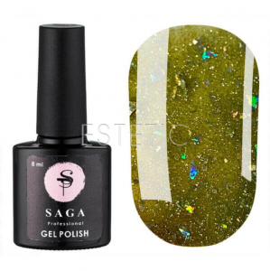 SAGA Professional Fiery Gel №35 - Гель-лак світловідбиваючий №35 (сріблястий), 8 мл