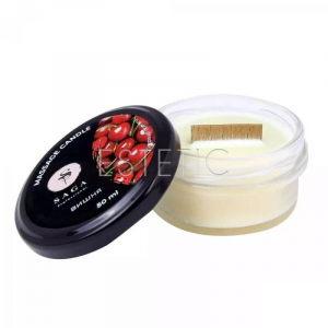 Массажная свеча SAGA Professional в стекле (вишня), 50 мл