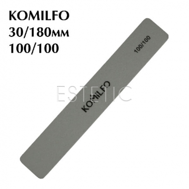 Komilfo Шлифовщик 100/100 прямоугольный серый, 18 см