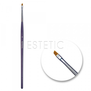 Creator Synthetic Пензель для брів №04 скошений, синя ручка