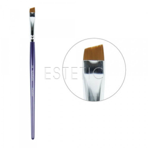 Creator Synthetic Пензель №19 для брів широка скошена, синя ручка