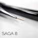 Фото 3 - SAGA Professional Пензлик двосторонній №8 (гель+лайнер)