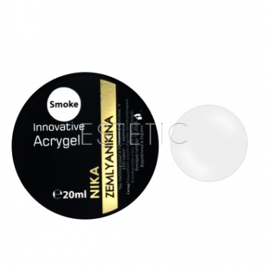 Nika Zemlyanikina Innovative AcryGel Smoke - Акригель для гель-лака (пастельно-серый), 20 мл