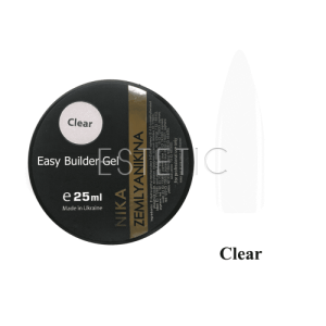 Nika Zemlyanikina Easy Clear Gel - Гель для наращивания (прозрачный), 25 мл