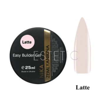 Nika Zemlyanikina Easy Latte Gel - Гель для нарощування (пастельно-кавовий), 25 мл