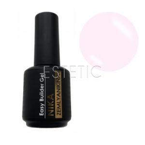 Nika Zemlyanikina Easy Milkshake Gel - Гель для наращивания (пастельно-розовый), 15 мл
