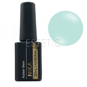 Nika Zemlyanikina Rubber Base Aqua - Камуфлирующая база для гель-лака (нежно-мятный), 15мл