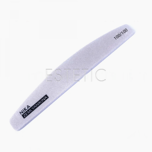 Nika Zemlyanikina Пилочка для ногтей, полукруг, 100/100