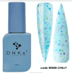 DNKa Cover Base #0058 Chilly - Кольорова база для гель-лаку (блакитний з різнобарвною крихтою), 12 мл