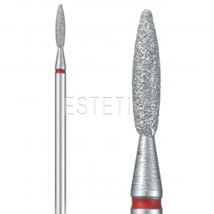 Фреза Пламя закругленное (тупое) 2,5 мм алмазная красная 243R.514.025 GLprof 