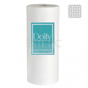 Серветки Doily зі спанлейсу сітка, в рулоні (100 шт), 30 х 40 см